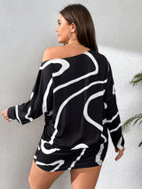 SHEIN Essnce Plus Size Women Sexy Dress
