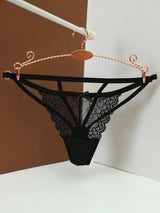 SHEIN AB. Women's Lace Spaghetti Strap Thong Panty
