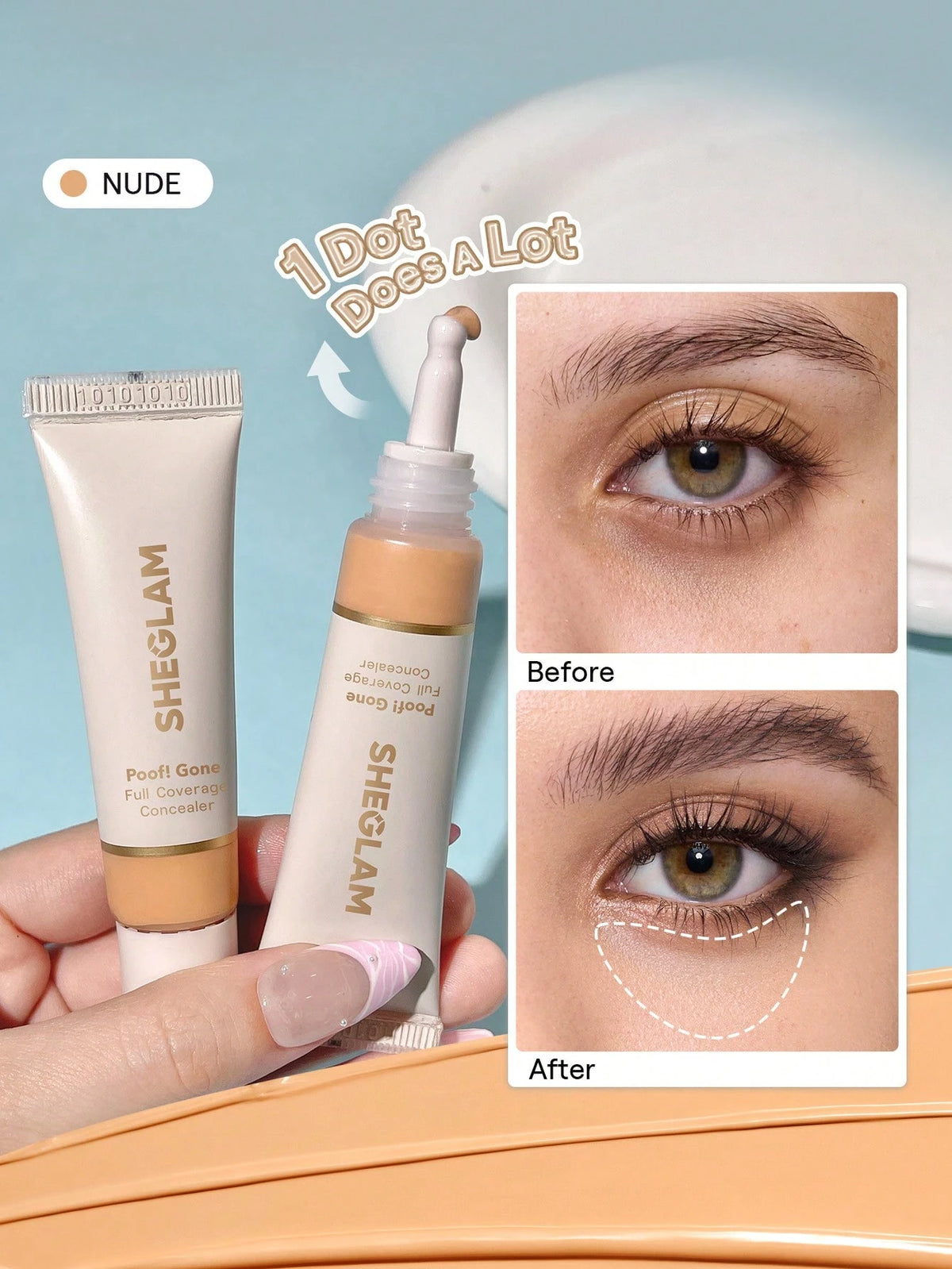 SHEGLAM Poof! Gone Full Coverage Concealer