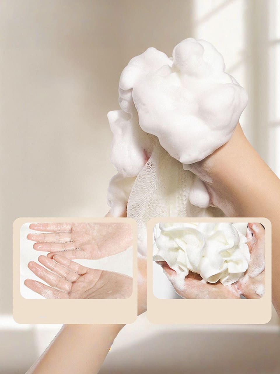 SHEIN Expandable Shower Balls, Super Soft Bath Sponges With Soap
