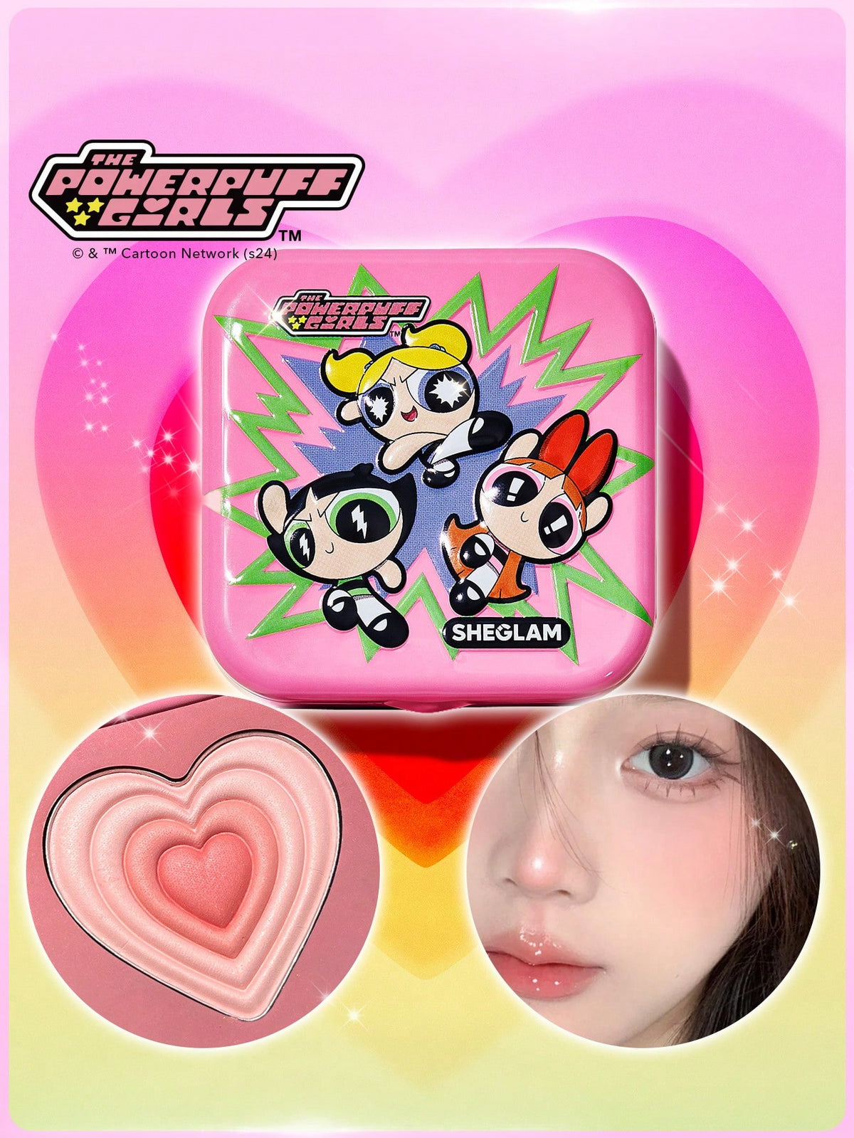The Powerpuff Girls X SHEGLAM Tough Love Shimmer Blush