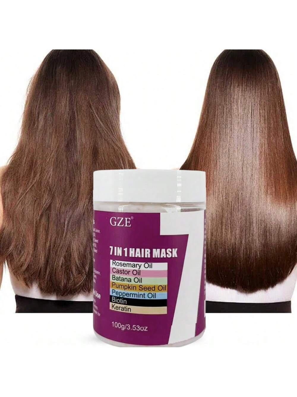 SHEIN GZE 7-IN-1 Hair Mask Enriched With Rosemary Oil