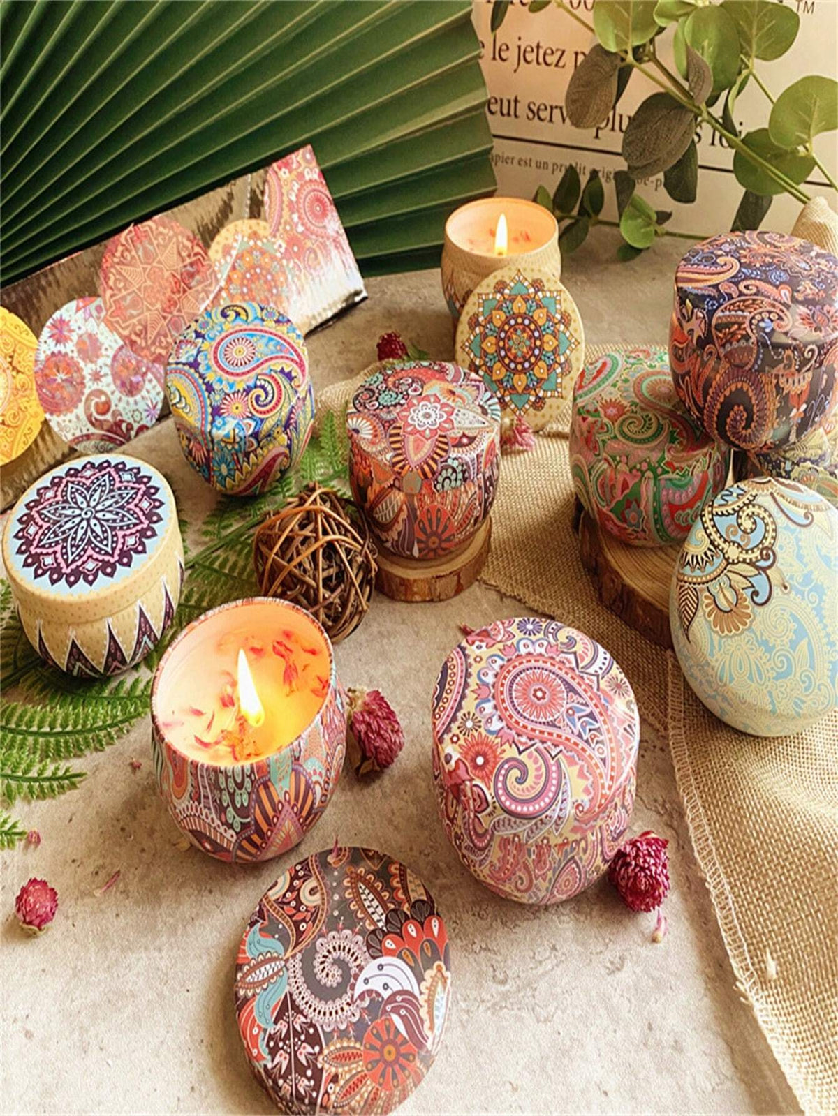 SHEIN Aromatherapy Candles Jasmine + Creamy Vanilla