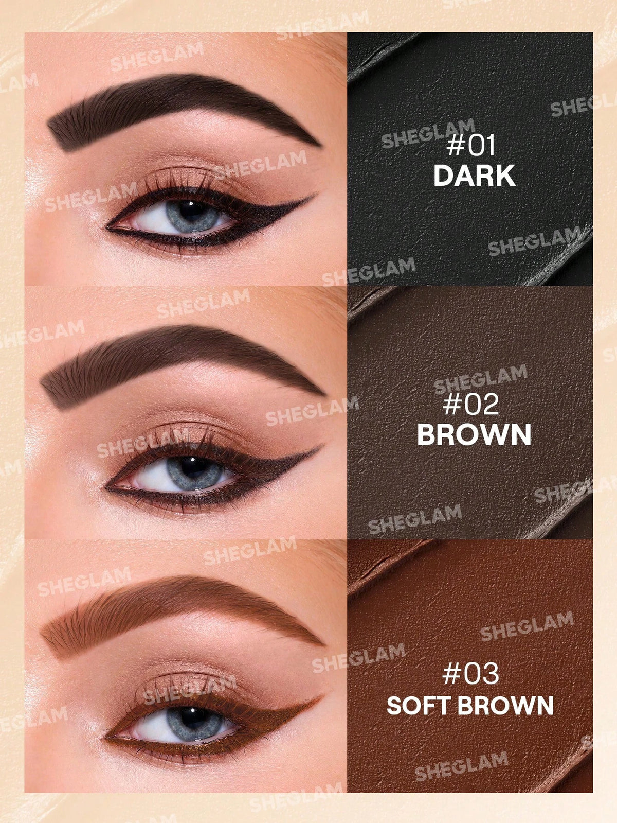 SHEGLAM Streamline Brow & Eyeliner Gel