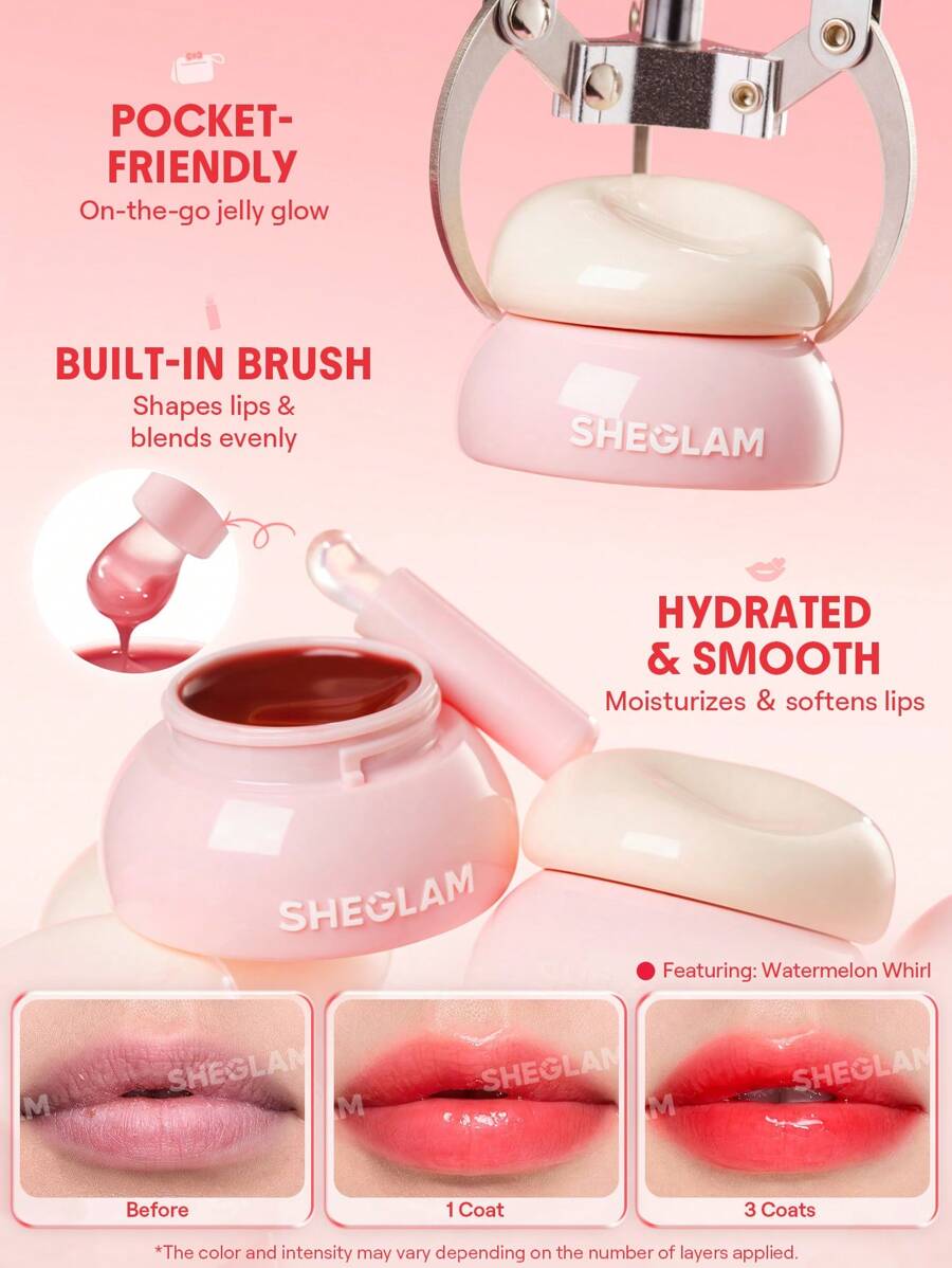 SHEGLAM Hydra Jelly Pocket Lip Jam-Guava Glow