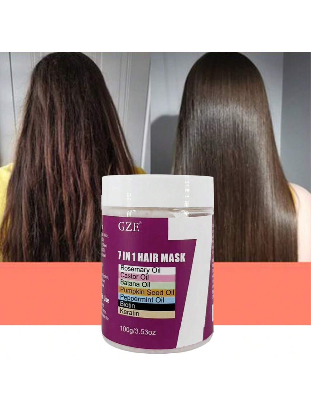 SHEIN GZE 7-IN-1 Hair Mask Enriched With Rosemary Oil