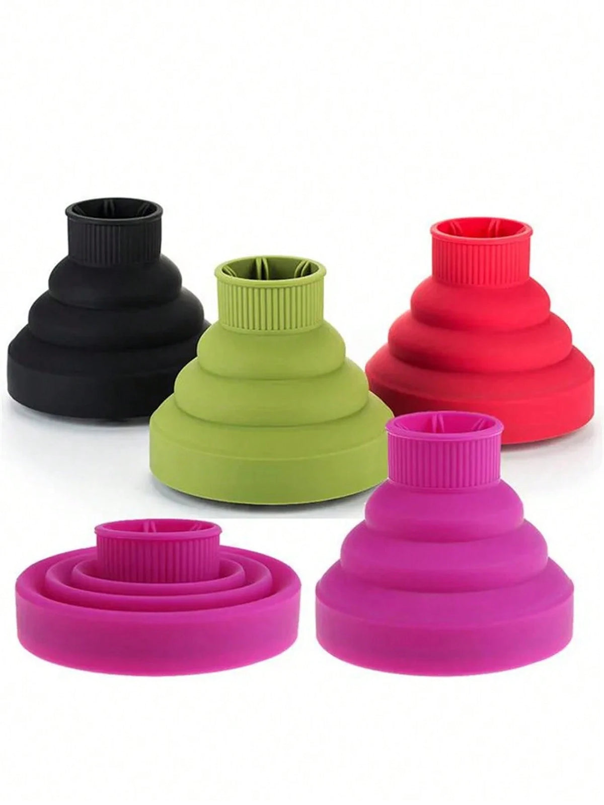 SHEIN Hair Dryer Diffuser Cover Styling Foldable Silicone RED