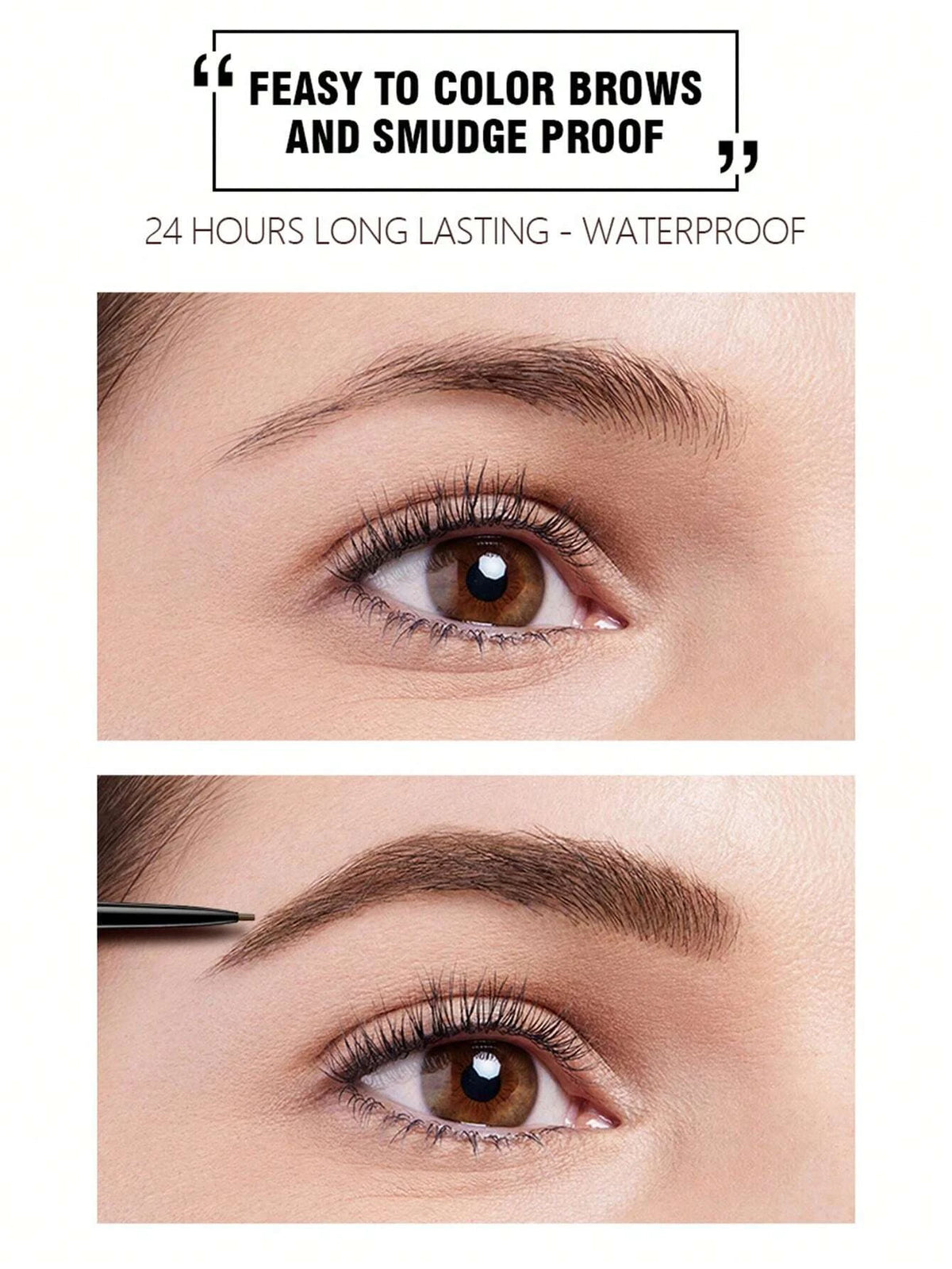 SHEIN1.5MM Ultra-fine Wild Eyebrow Pencil, Smudge Proof For Brow Makeup