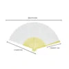 SHEIN 1-Piece Handmade Paper Folding Fan Bamboo Hand