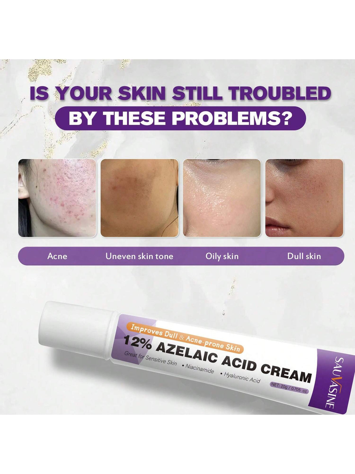 SHEIN Azelaic Acid Cream For Face Acne Cream