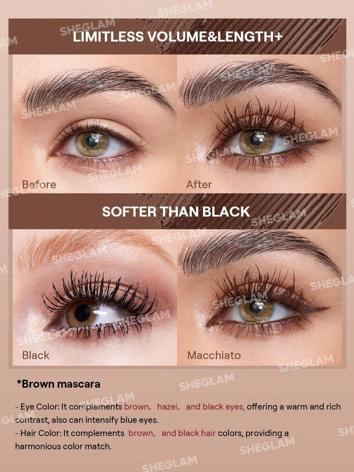 SHEGLAM All In One Volume & Length Mascara Waterproof