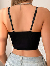SHEIN Elegant Solid Color Soft Knit Wireless Bra Soft Support
