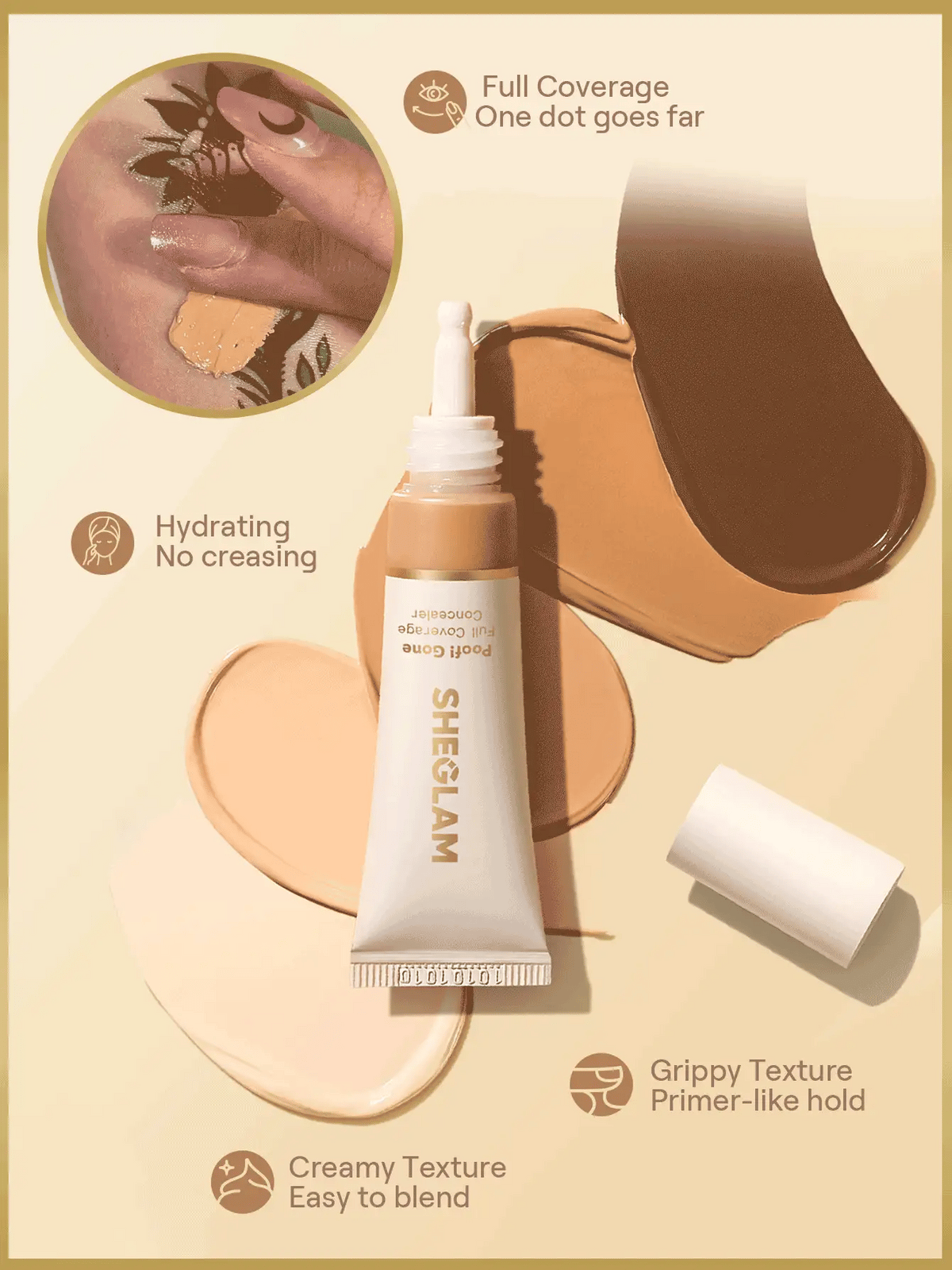 SHEGLAM Poof! Gone Full Coverage Concealer