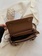 SHEIN Fashion Classic Joker Solid Color Pu Waterproof Fabric Bag