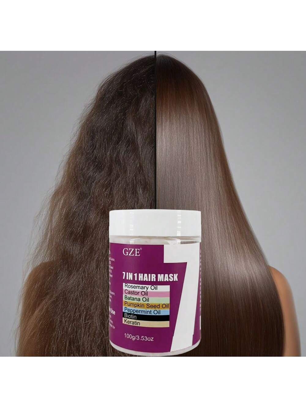 SHEIN GZE 7-IN-1 Hair Mask Enriched With Rosemary Oil