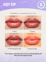 SHEGLAM Lip Rules Liner & Gloss Pen-Play Fair 2-In-1