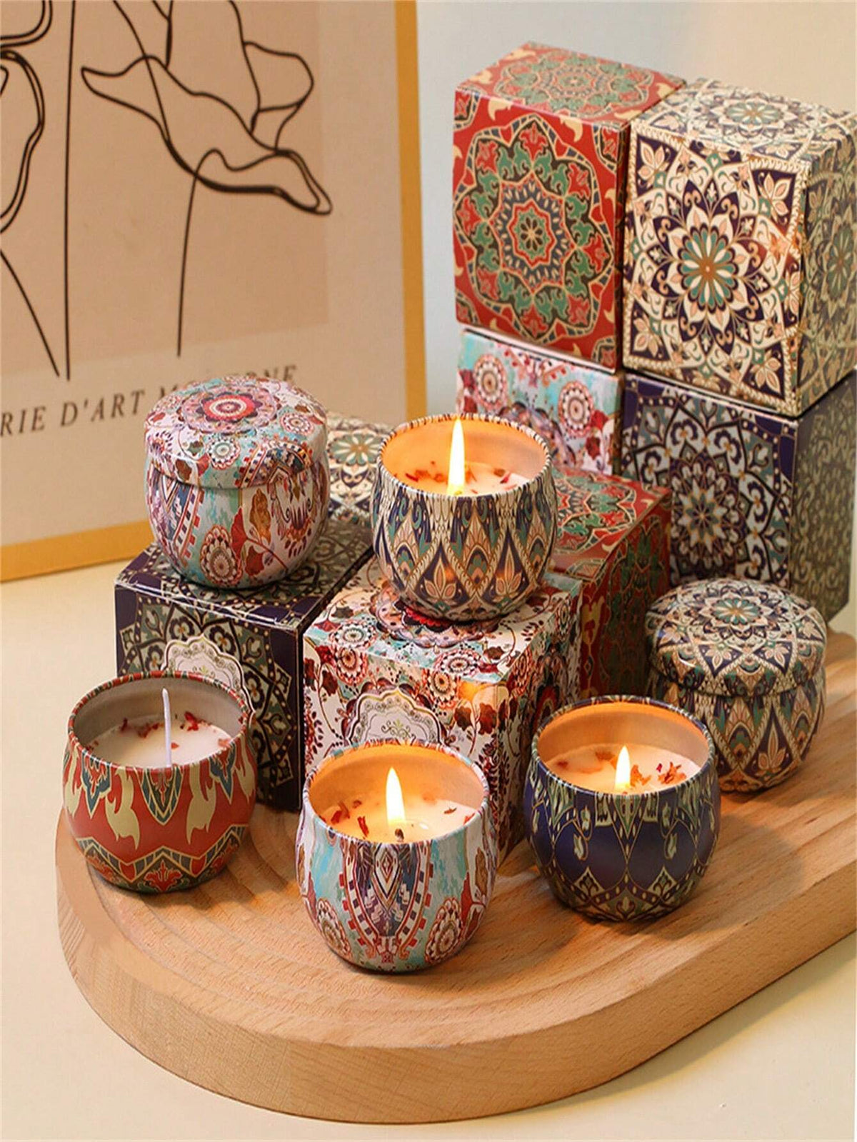 SHEIN Aromatherapy Candles Jasmine + Creamy Vanilla