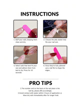 SHEIN 24pcs Reusable Square Medium Nude Pink Jelly Gel Nail Tips