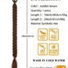 SHEIN 1pc Braiding Hair 24 Inch Suitable Mocha Brown