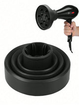 SHEIN Hair Dryer Diffuser Cover Styling Foldable Silicone RED