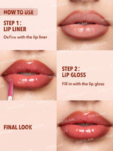 SHEGLAM Lip Rules Liner & Gloss Pen-Play Fair 2-In-1