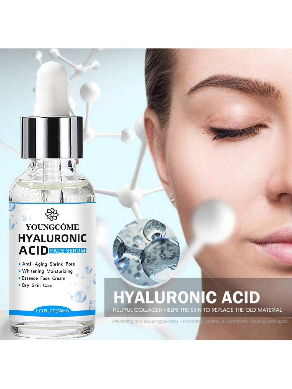 SHEIN 30ml Hyaluronic Acid Essence for Face