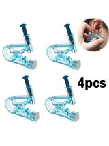 SHEIN 4pcs Disposable Ear Piercing Gun With Built-In Ear Studs-Safety Ear Piercing Kit