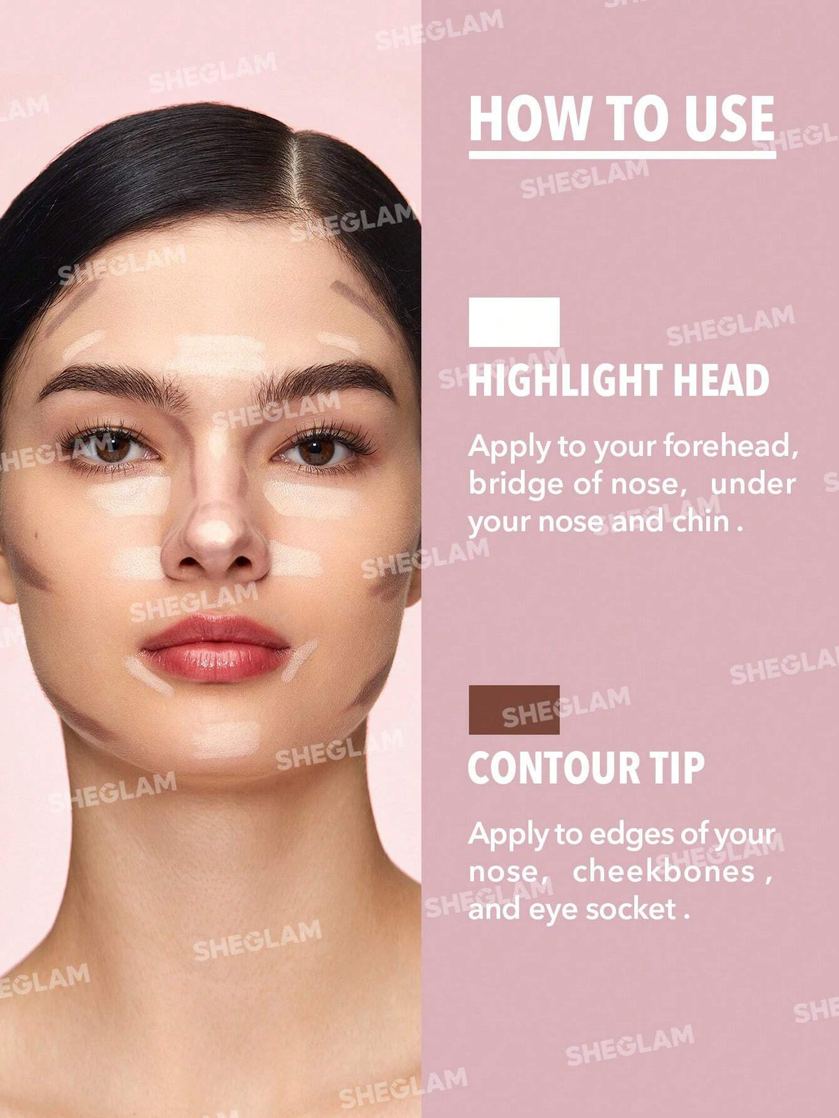 SHEGLAM Fine Line 2-In-1 Nose Contour & Highlight