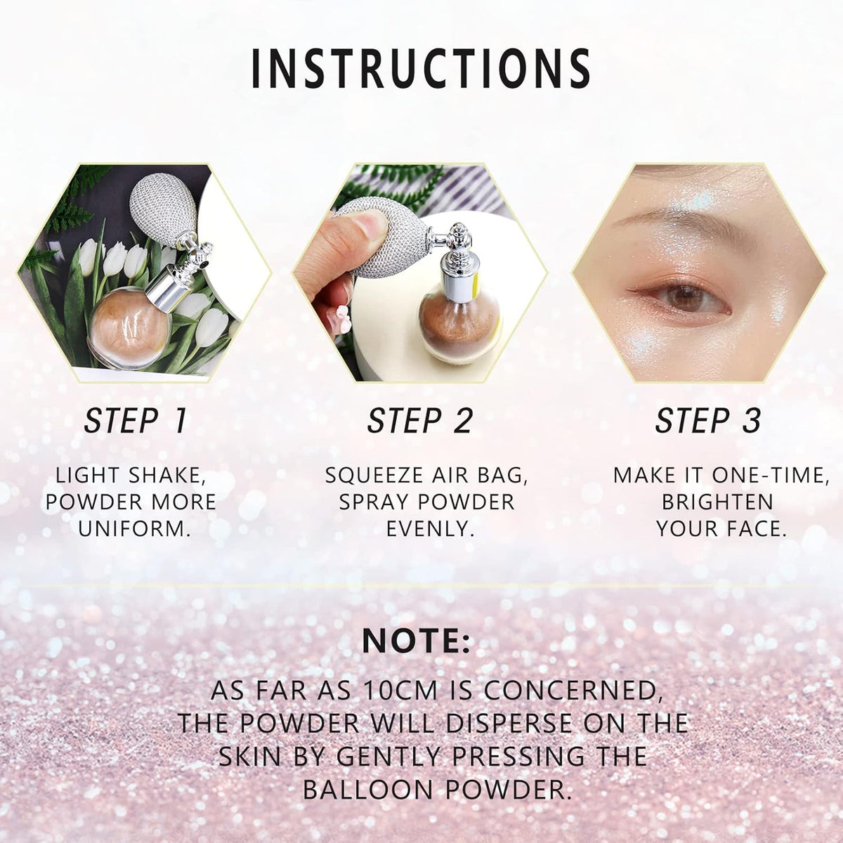 Body Glitter Spray Glitter Powder Spray Loose Powder Shimmer Spray