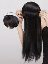 SHEIN A black brown wig and headband