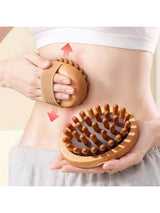 SHEIN Body Anti Cellulite Brush Soothing Wooden Essential Oil Spa Air Cushion Massage Hair