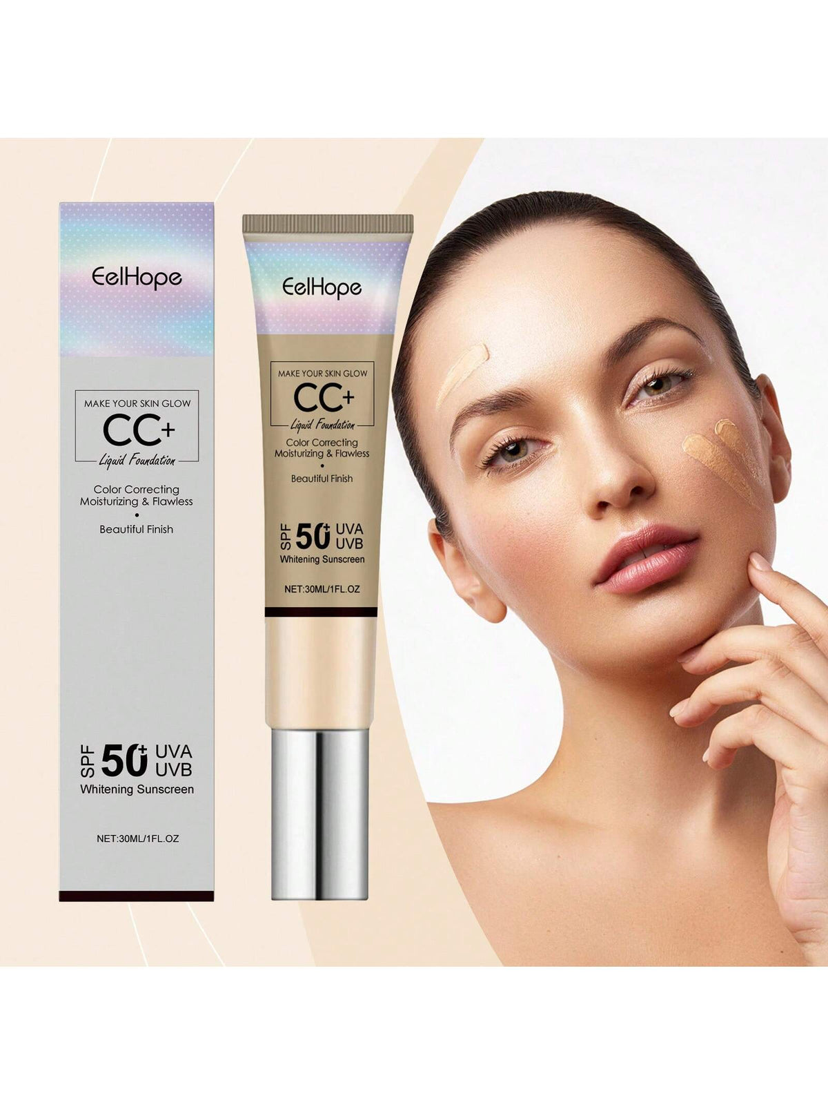 SHEIN CC Cream 30ml Natural Coverage Moisturizing