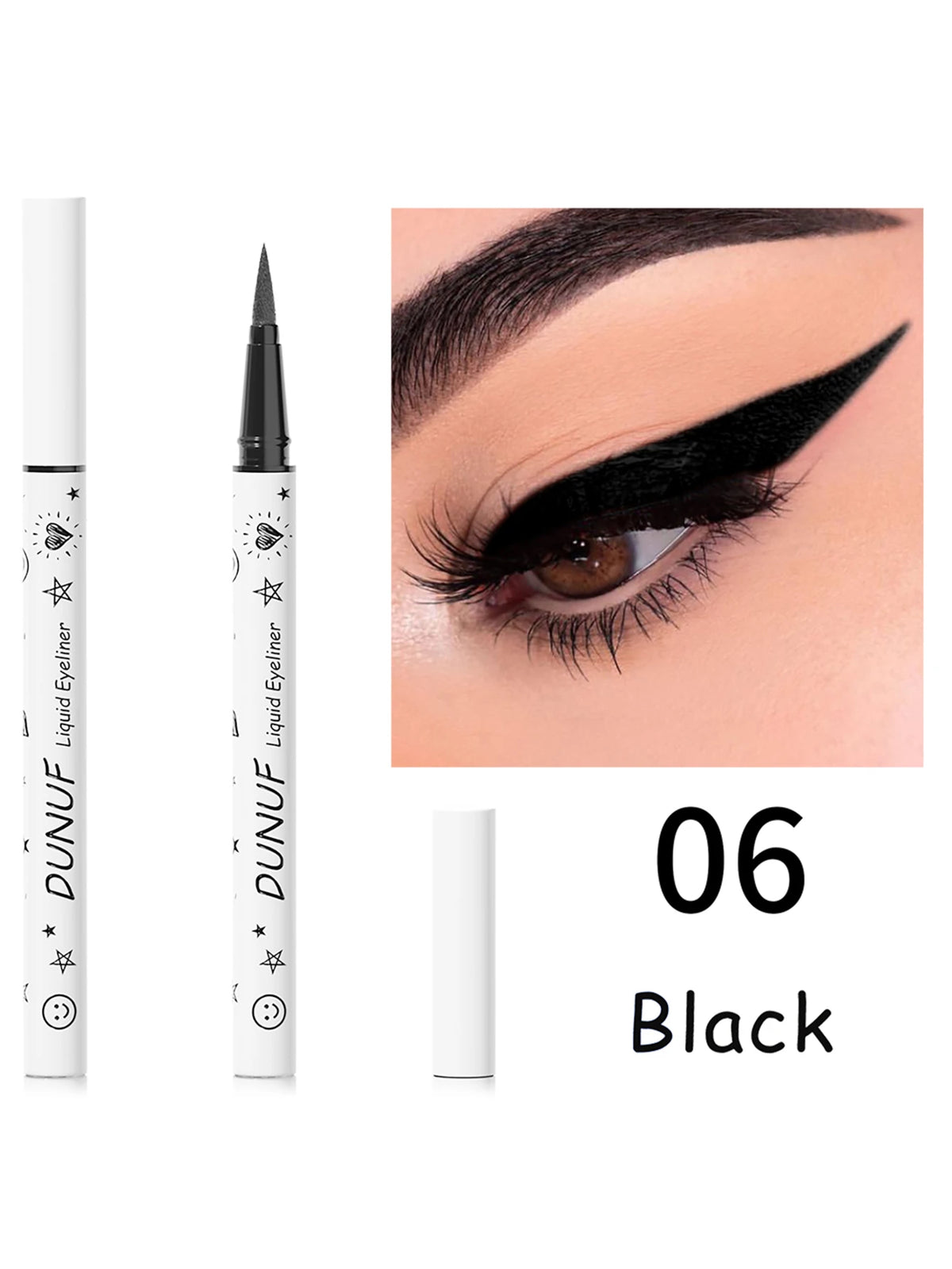 SHEIN DUNUF Eyeliner Pen Material 1 Piece Durable Waterproof Eyeliner