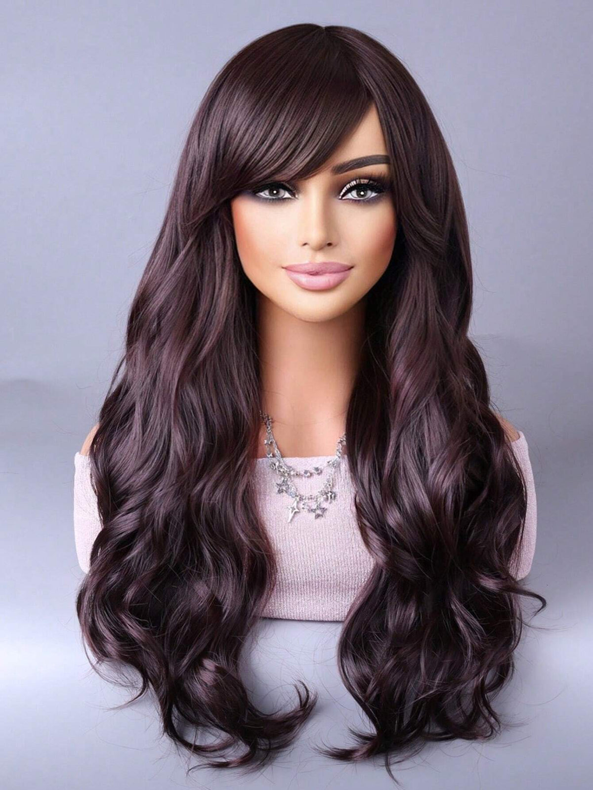 SHEIN European and American chemical fiber wig fashion cos big waves curly long curly hair
