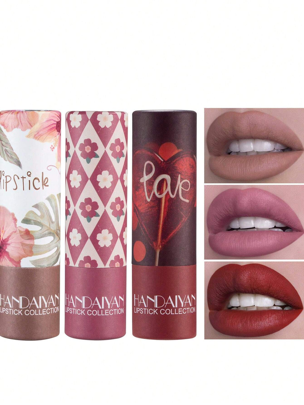 SHEIN HANDAIYAN Kaleidoscope Paper Tube Lipstick #03