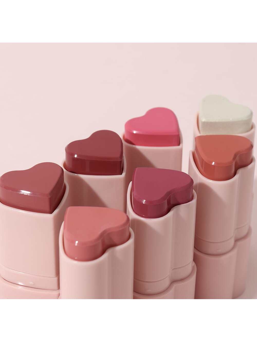 SHEIN HECI BEAUTY 3-In-1 Heart Shaped Cream Blush Stick