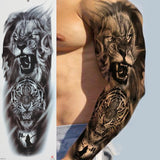 SHEIN Tattoo Sticker 1 Piece Large Half Sleeve Tiger & Chest Print Disposable Tattoo