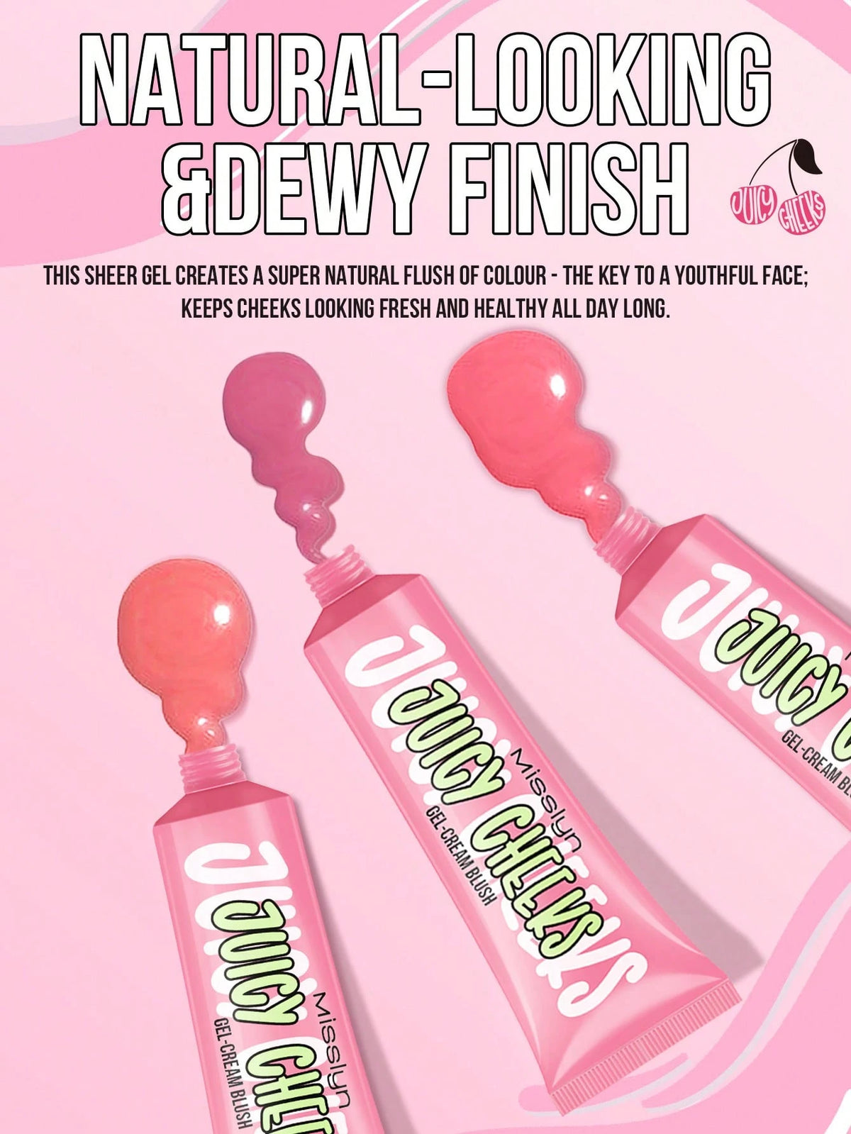 Misslyn Juicy Cheeks Gel Cream Blush, Not Greasy #3