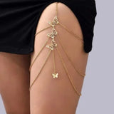 SHEIN Thigh chain with butterfly pendant