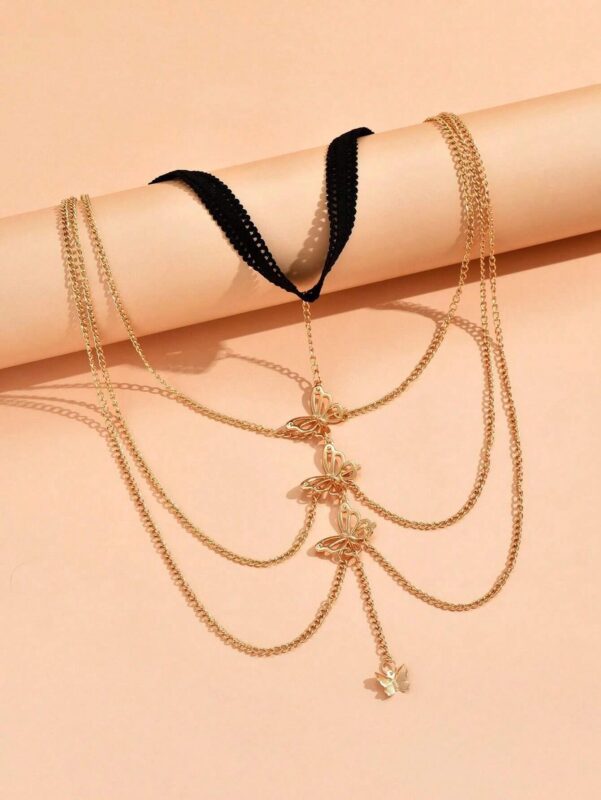 SHEIN Thigh chain with butterfly pendant