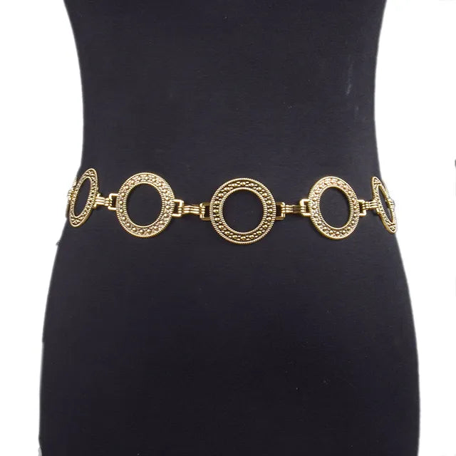 SHEIN Vintage Metal Chain Belt