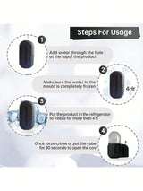SHEIN Silicone Ice Tray Ice Mould 2in1 Face Ice Roller Reusable