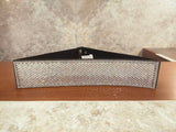 Silver Textured Waist Belt
