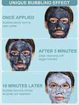 SlowSunday Deep Cleansing Moisturizing Charcoal Bubbling Mask 5pcs/Bulk,Korean Mask