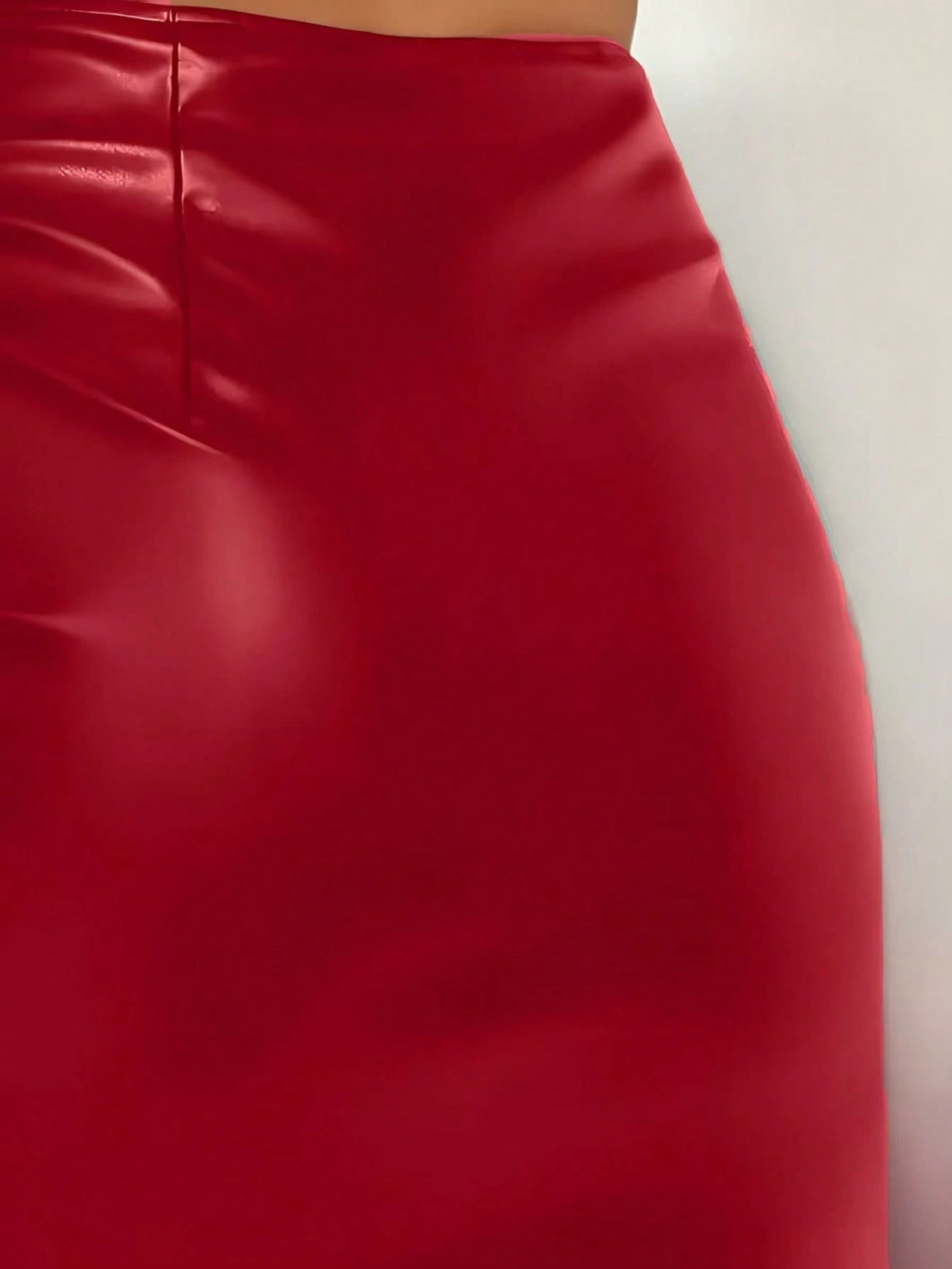 SHEIN Sexy Zipper High Waist Mini Pencil Skirt