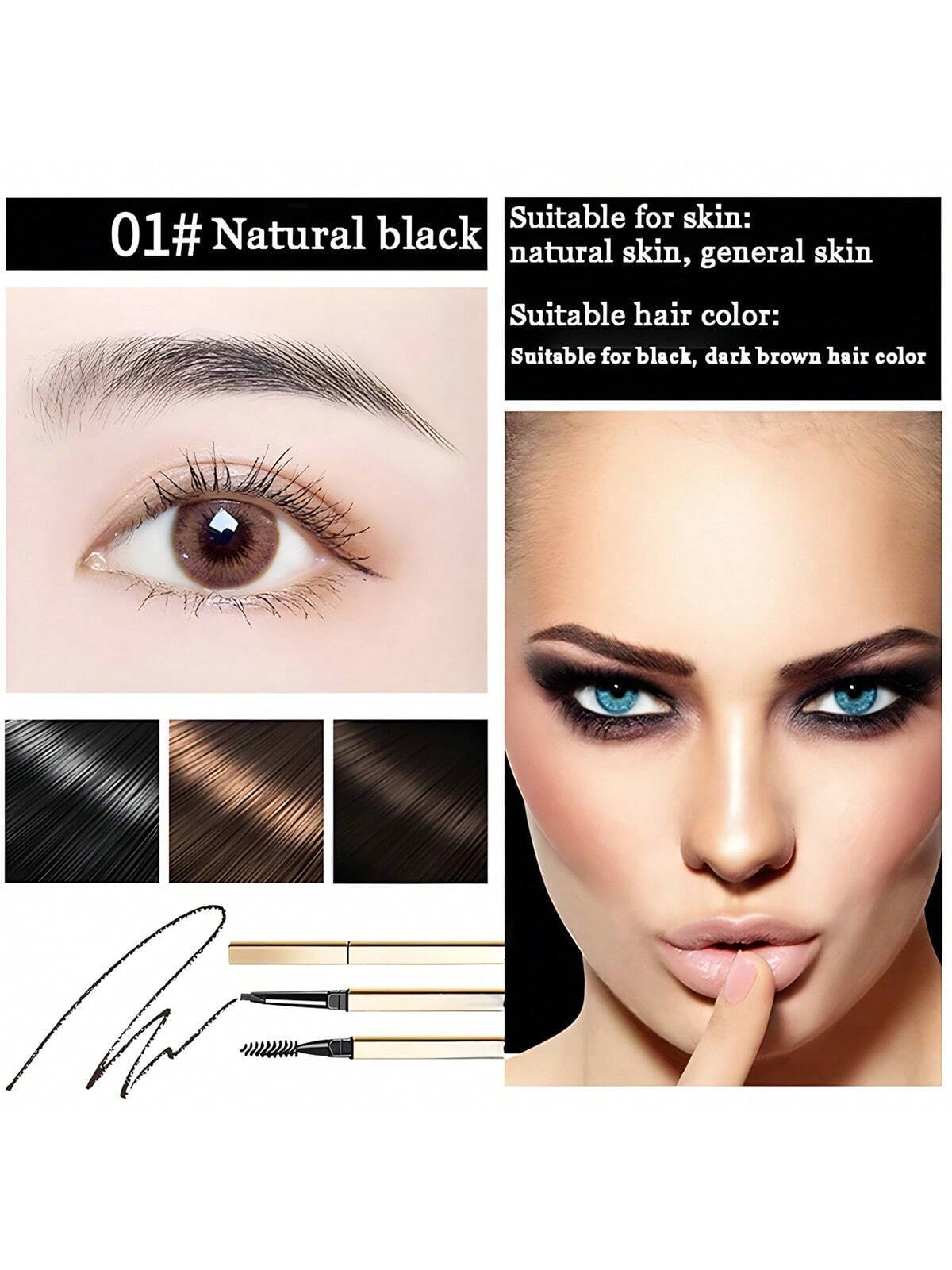 SHEIN Ultra-fine Waterproof & Sweat-proof Eyebrow Pencil
