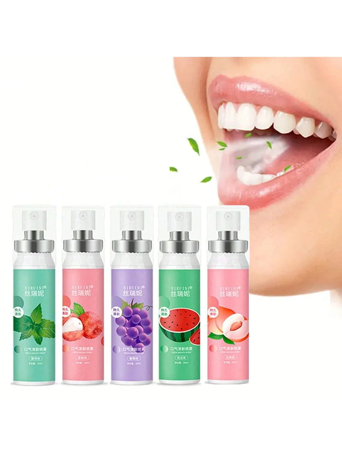 SHEIN Fruity Breath Fresheners,Cedarwood Oral Care For Bad Breath