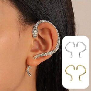 SHEIN D EXCEED 1Pair Gothic Snake Ear Cuff Wrap Earring