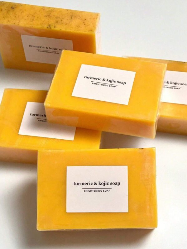 SHEIN Turmeric, Lemon & Kojic Acid Soap 100g, Suitable for washing face, body and hands,