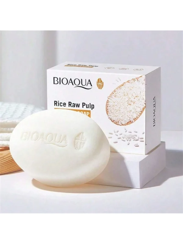 SHEIN 100g Natural Rice Puree Essence Soap For Daily Face & Body Care - Gentle And Effective